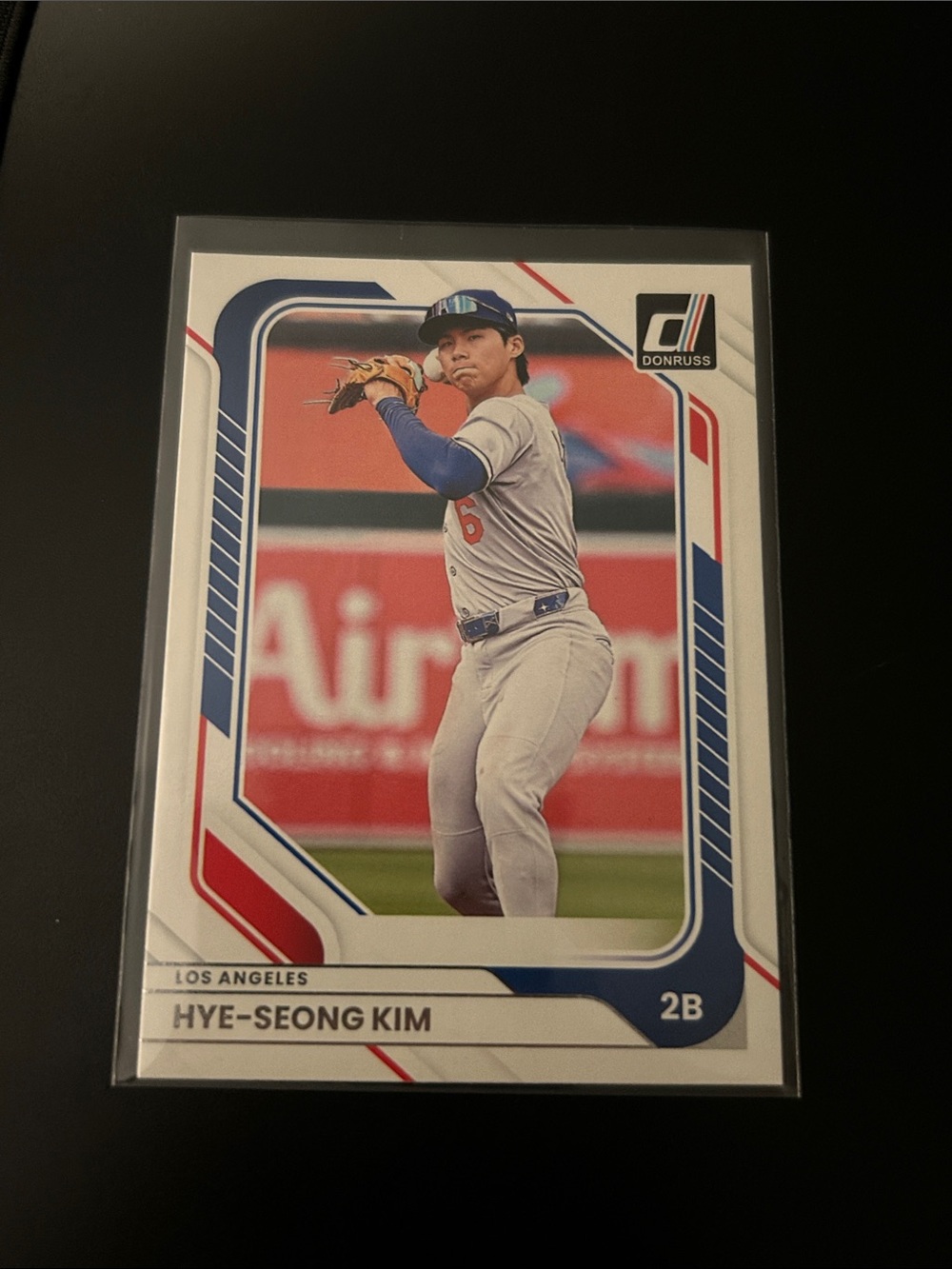 Donruss Hye-Seong Kim Baseball Card - White/Blue/Red